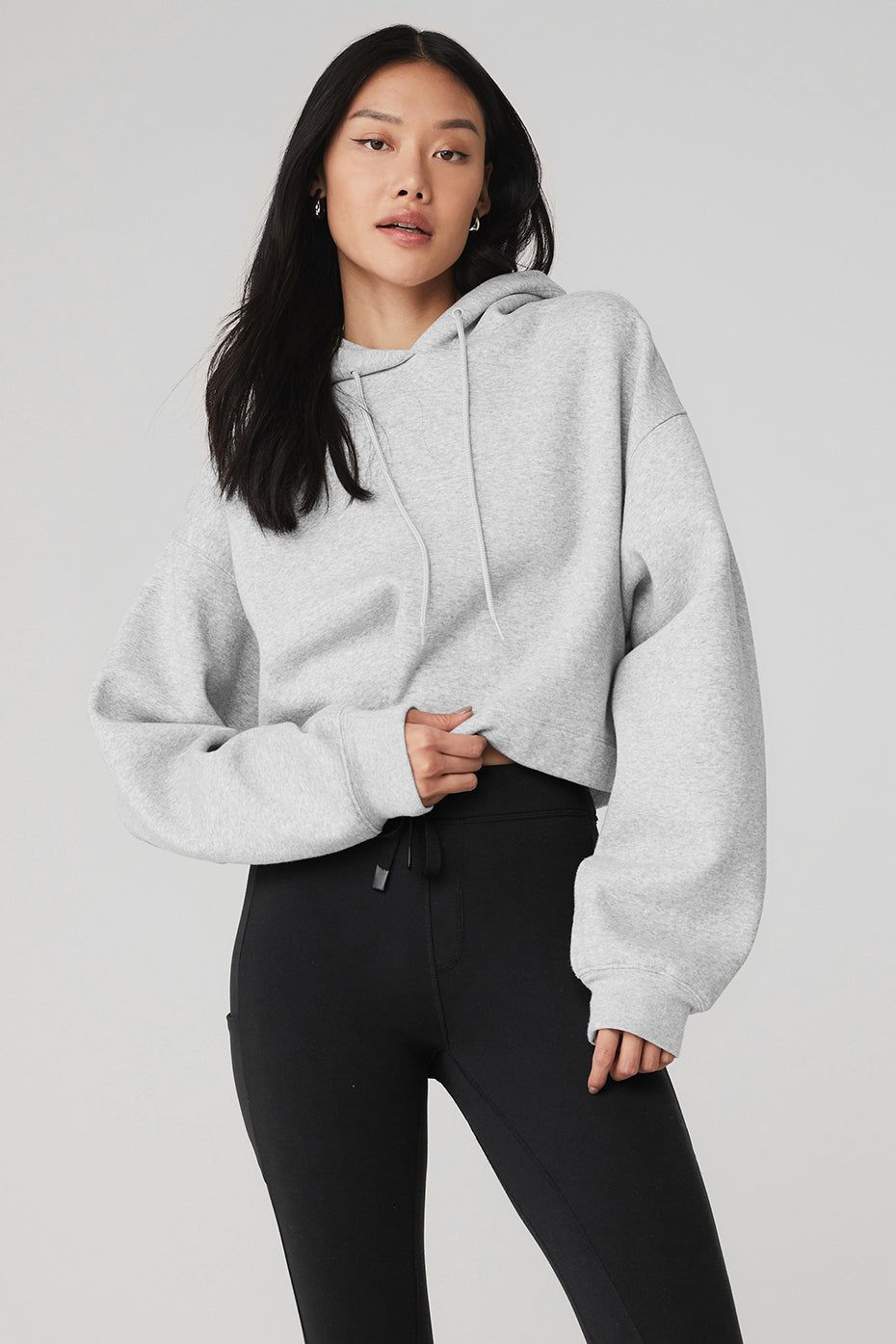 Bae Hoodie - Athletic Heather Grey sold by Alo Yoga