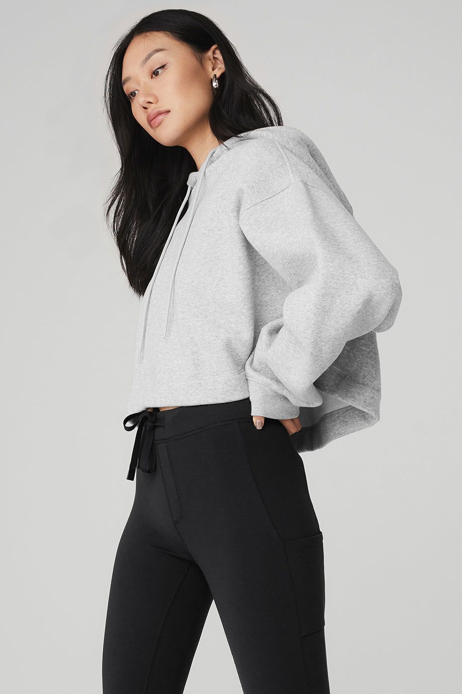 Bae Hoodie - Athletic Heather Grey sold by Alo Yoga product image thumbnail 2