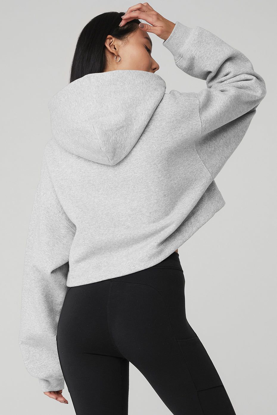 Bae Hoodie - Athletic Heather Grey sold by Alo Yoga product image thumbnail 3
