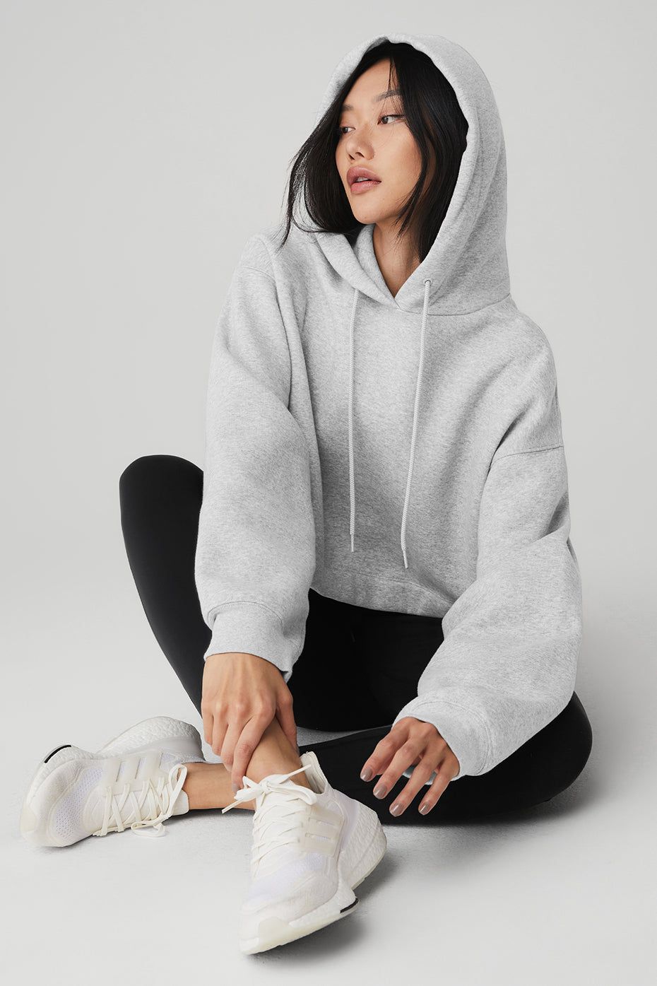 Bae Hoodie - Athletic Heather Grey sold by Alo Yoga product image thumbnail 4