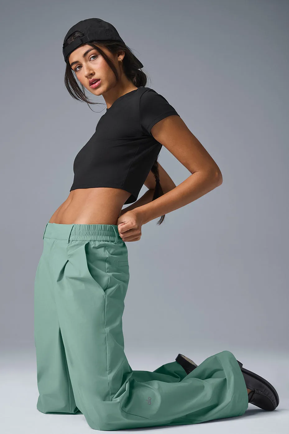 High-Waist Pursuit Trouser (Regular) - Botanical Green sold by Alo Yoga product image thumbnail 4