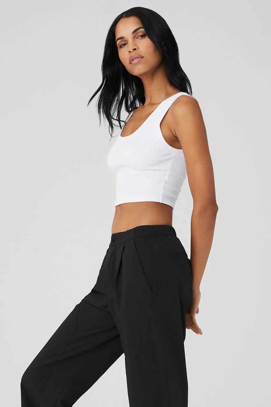 Ribbed Wellness Tank - White sold by Alo Yoga product image thumbnail 3