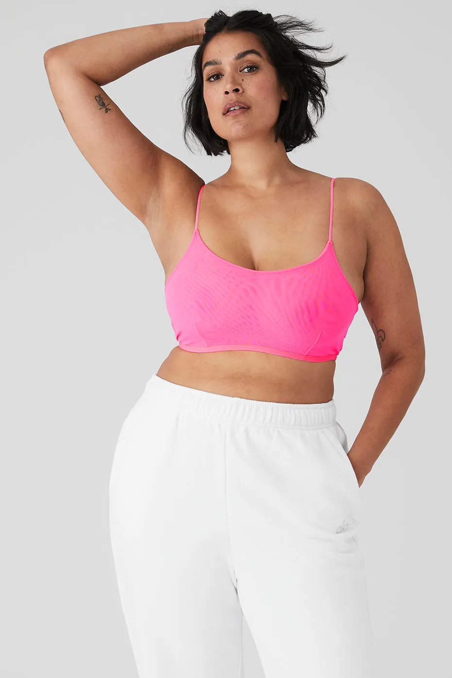 Airmesh Venus Bralette - Fluorescent Pink Coral sold by Alo Yoga product image thumbnail 5