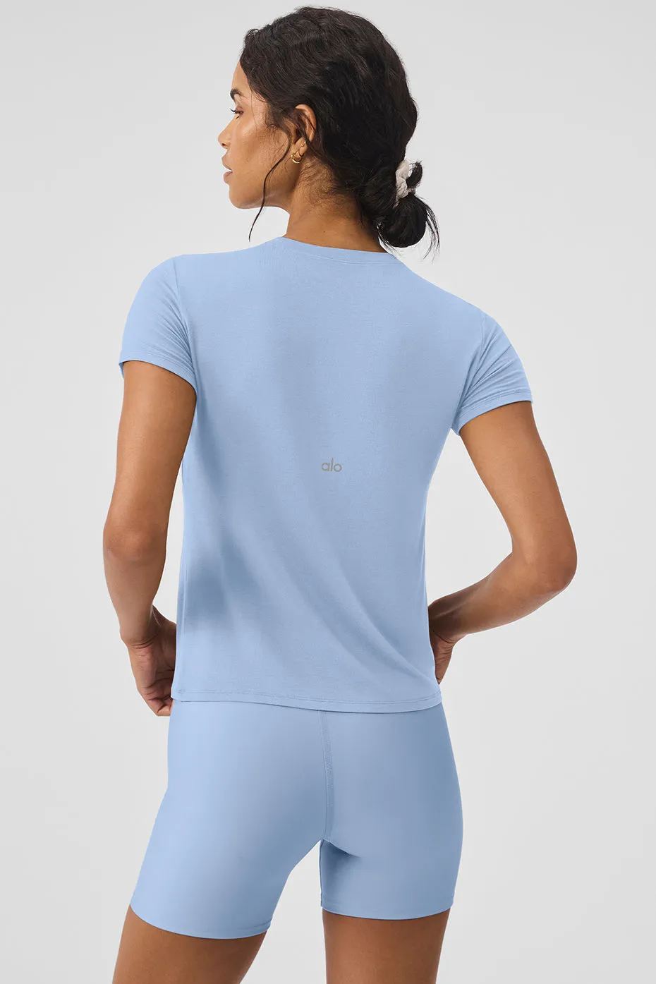 All Day Short Sleeve - Seashell Blue sold by Alo Yoga product image thumbnail 2