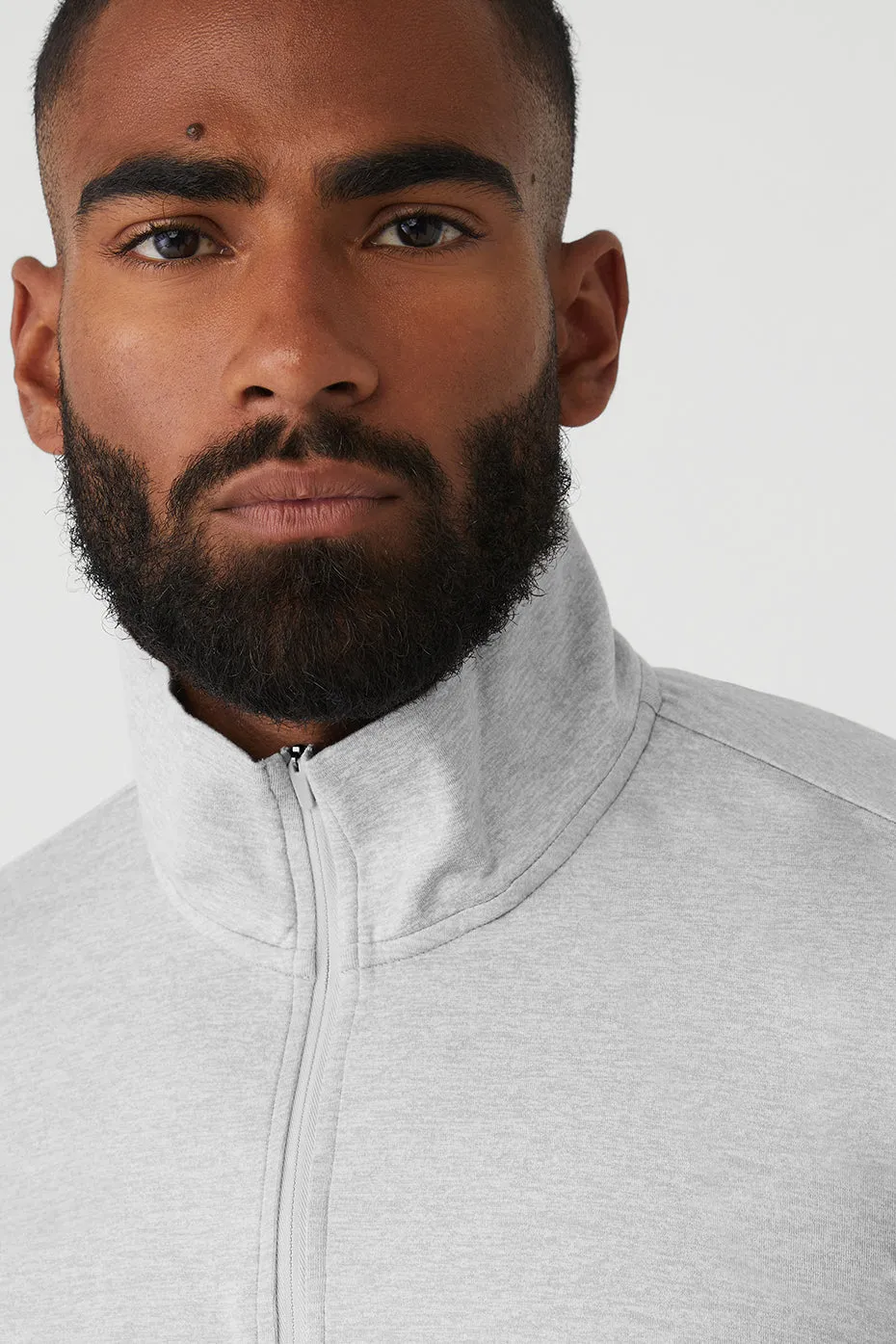 Conquer 1/4 Zip Reform Long Sleeve - Athletic Heather Grey sold by Alo Yoga product image thumbnail 4