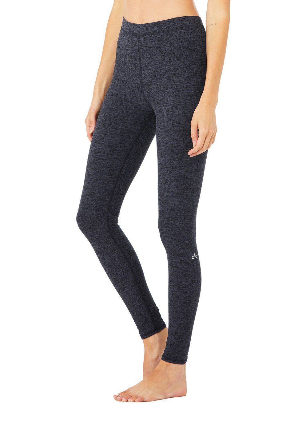 High-Waist Alosoft Flow Legging - Rich Navy Heather sold by Alo Yoga product image thumbnail 2