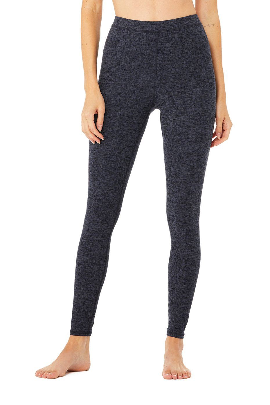 High-Waist Alosoft Flow Legging - Rich Navy Heather sold by Alo Yoga