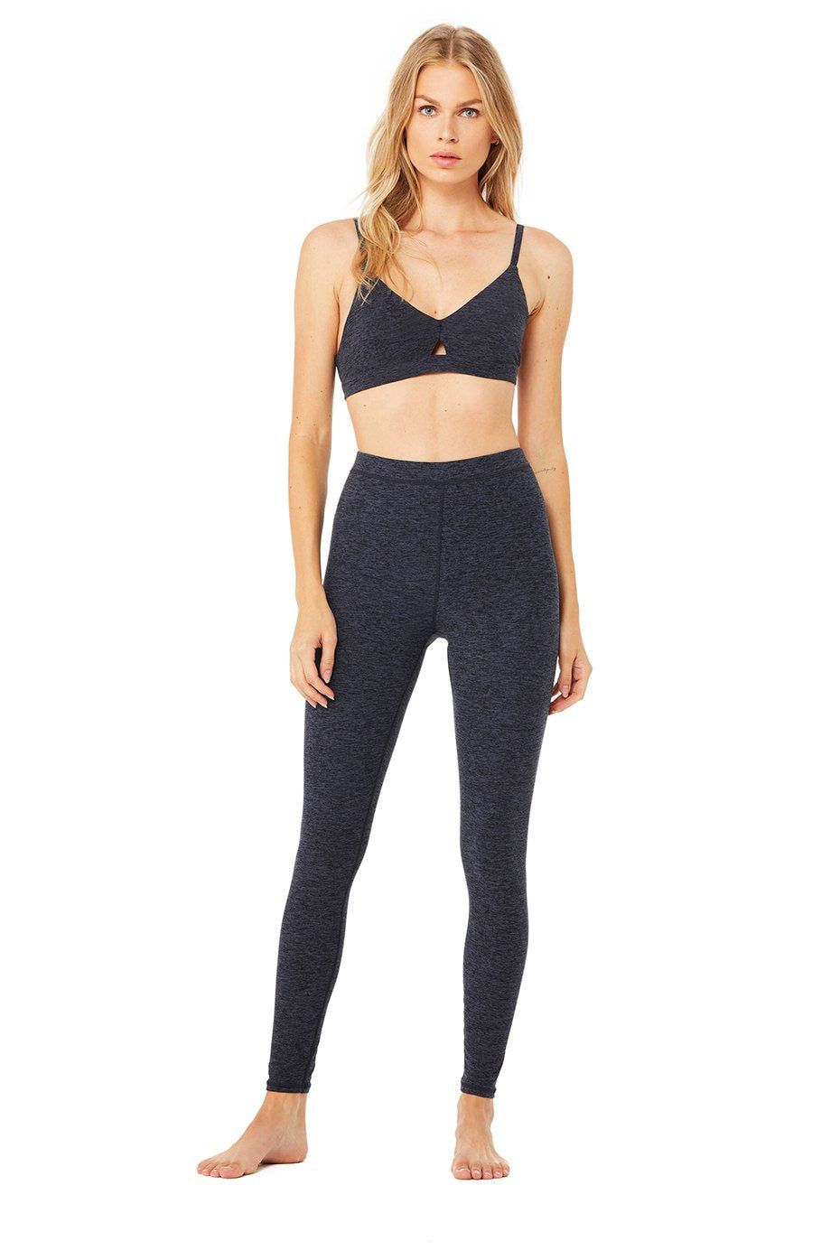 High-Waist Alosoft Flow Legging - Rich Navy Heather sold by Alo Yoga product image thumbnail 5