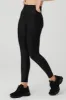 Airlift High-Waist Leopard Debossed Legging - Black sold by Alo Yoga