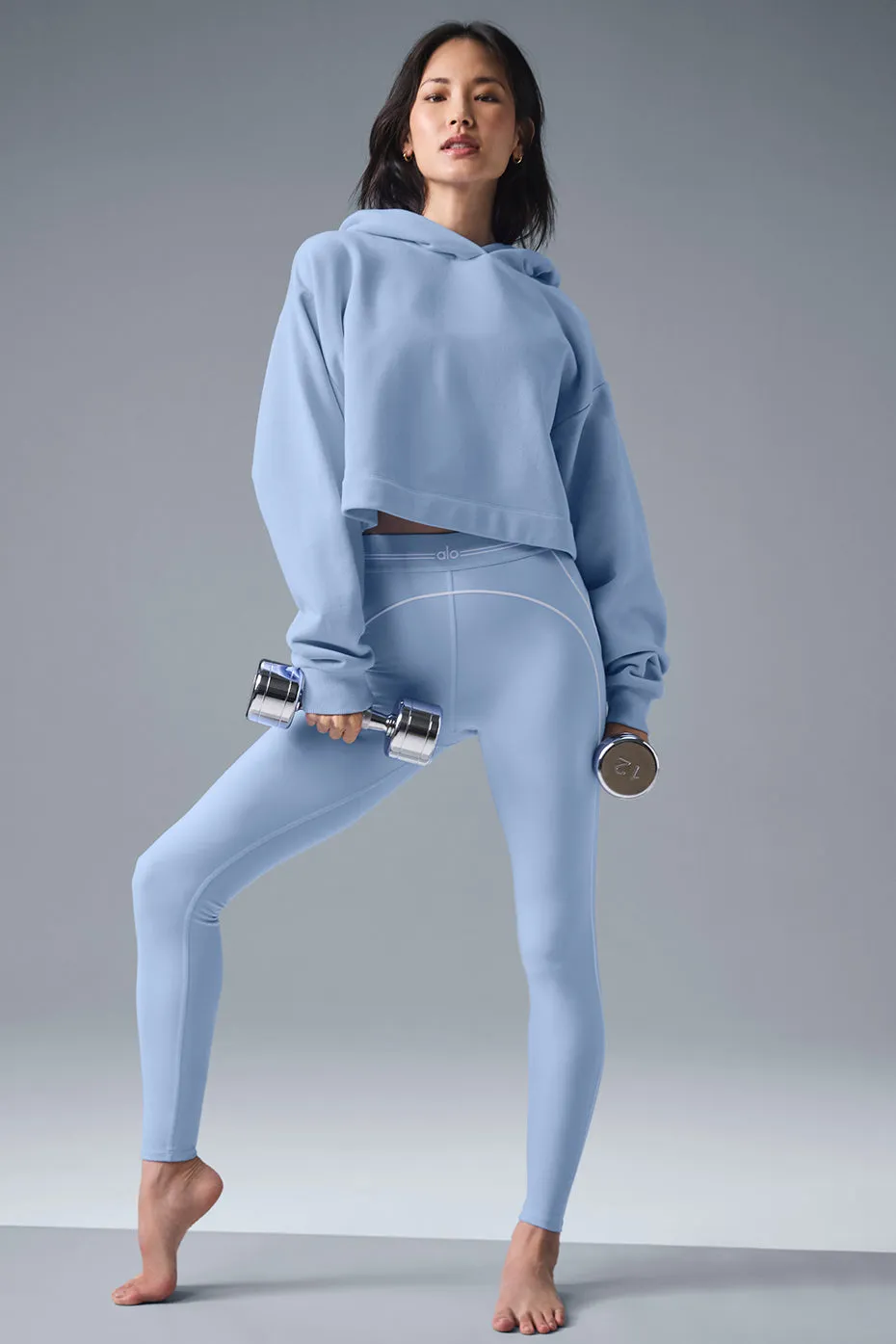 Bae Hoodie - Seashell Blue sold by Alo Yoga product image thumbnail 4