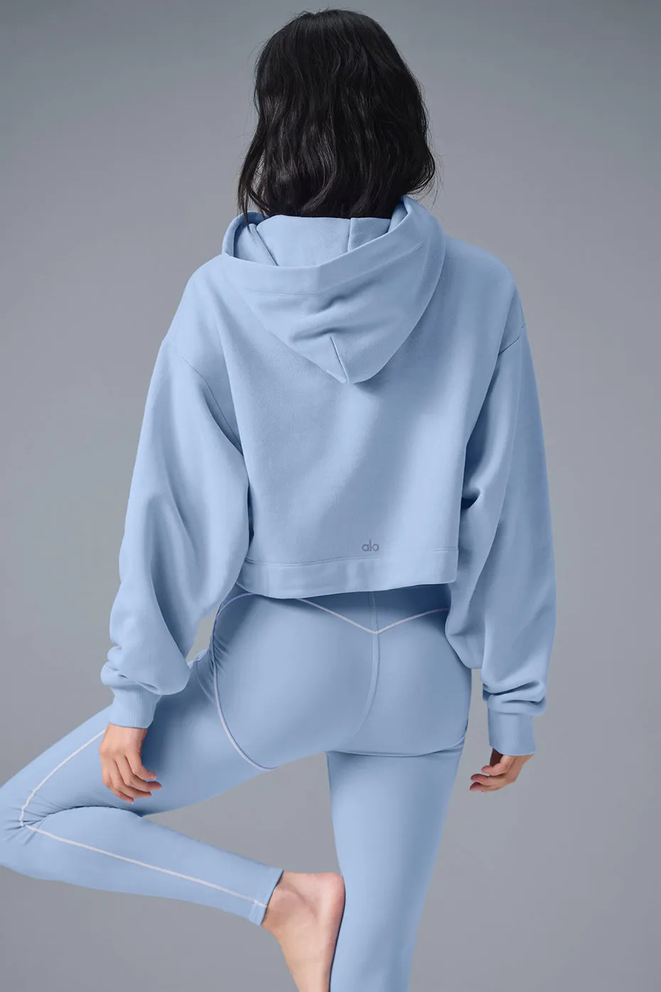 Bae Hoodie - Seashell Blue sold by Alo Yoga product image thumbnail 2