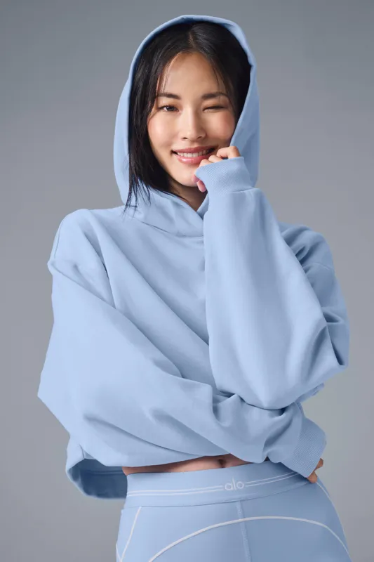 Bae Hoodie - Seashell Blue sold by Alo Yoga