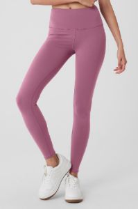 High-Waist Airbrush Legging - Soft Mulberry sold by Alo Yoga