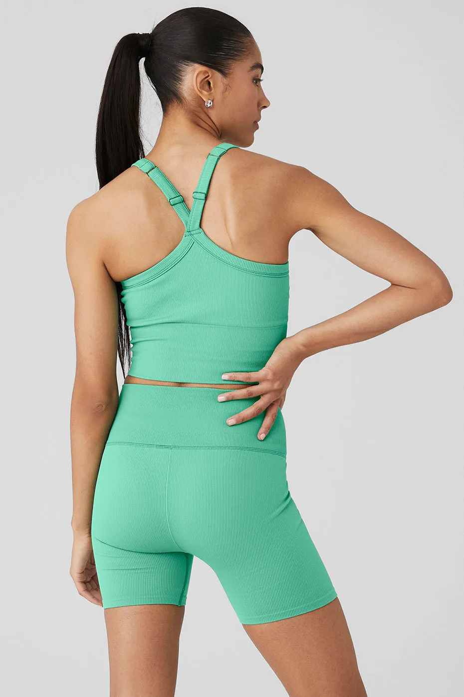Seamless Ribbed Favorite Bra Tank - Lettuce sold by Alo Yoga product image thumbnail 2