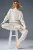 Waffle Weekend Escape Mock Neck Long Sleeve - Ivory sold by Alo Yoga