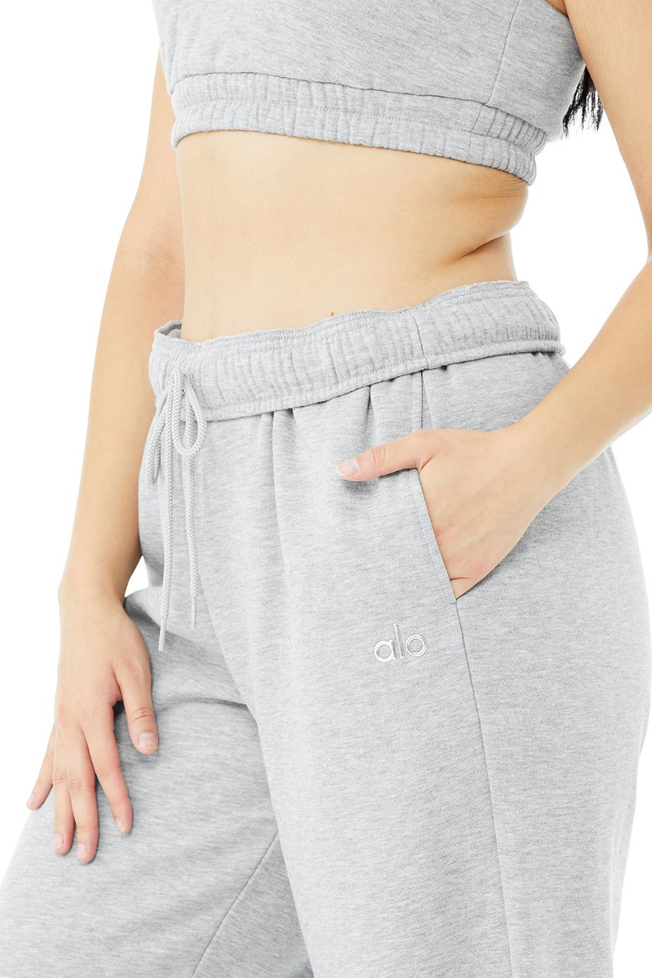 Accolade Straight Leg Sweatpant - Athletic Heather Grey sold by Alo Yoga product image thumbnail 9
