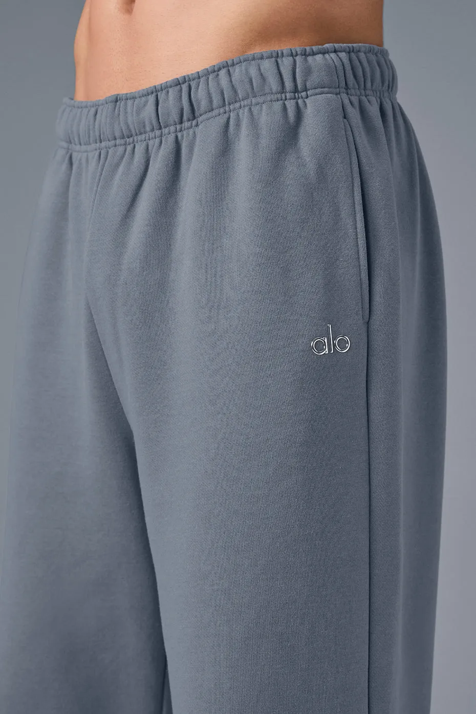 Accolade Straight Leg Sweatpant - Steel Grey sold by Alo Yoga product image thumbnail 4