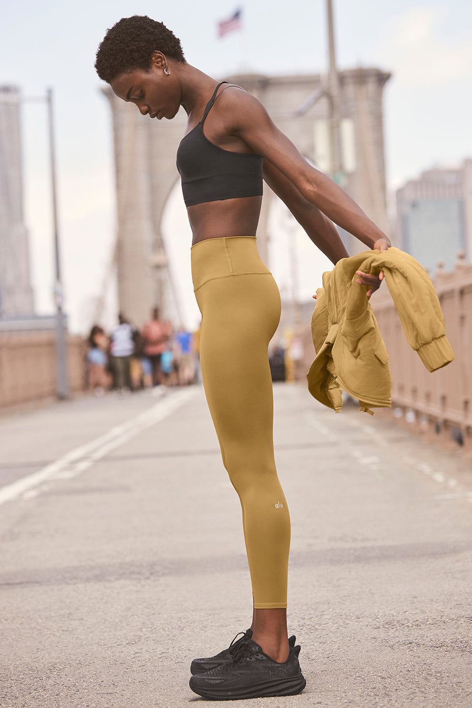 7/8 High-Waist Airlift Legging - Golden Olive Branch sold by Alo Yoga product image thumbnail 5