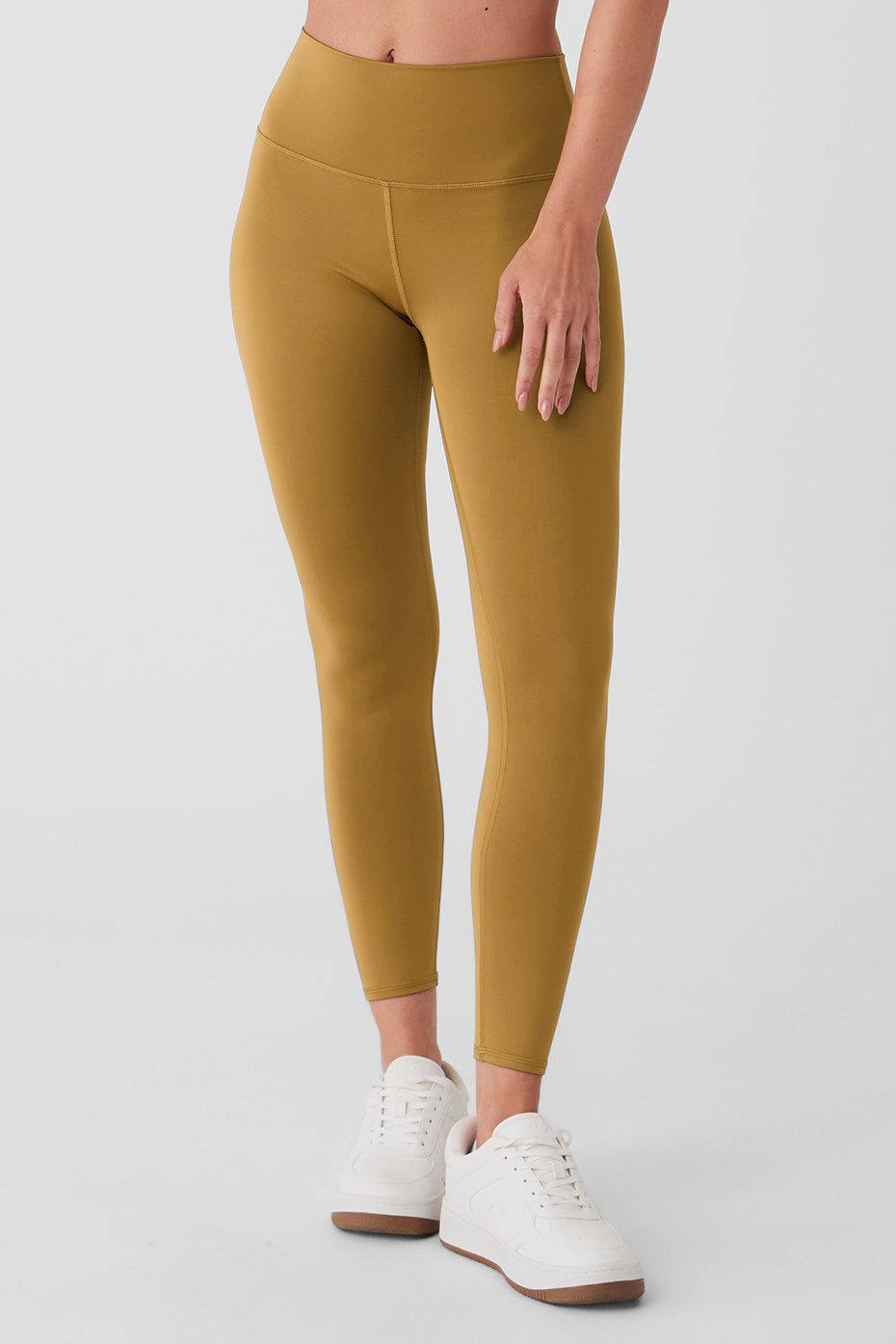 7/8 High-Waist Airlift Legging - Golden Olive Branch sold by Alo Yoga