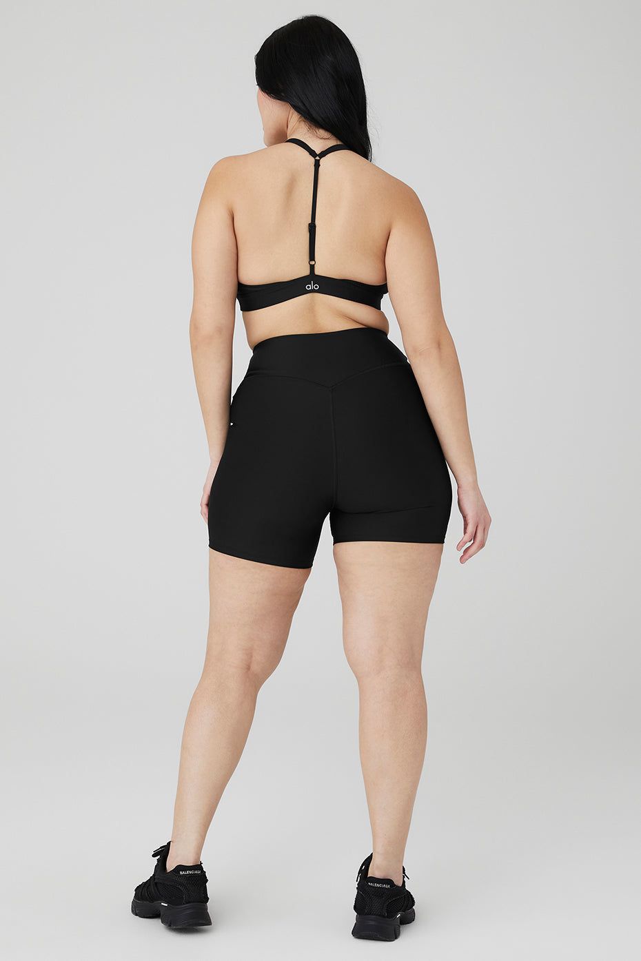 Airlift Layer Up Bra & 5" Airlift Energy Short Set - Black sold by Alo Yoga product image thumbnail 2
