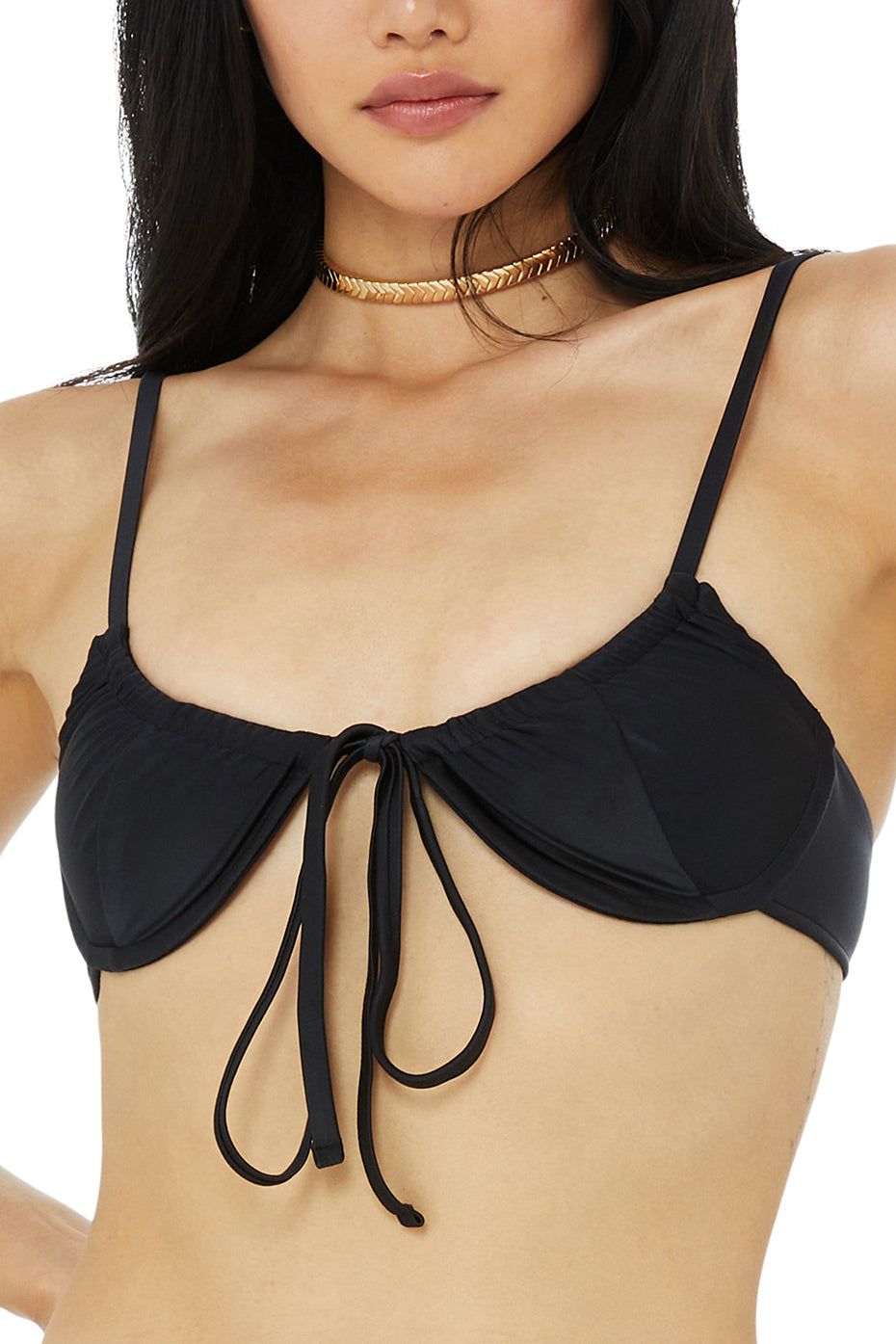 Alo x Frankies Bikinis Benji Top - Black sold by Alo Yoga product image thumbnail 4