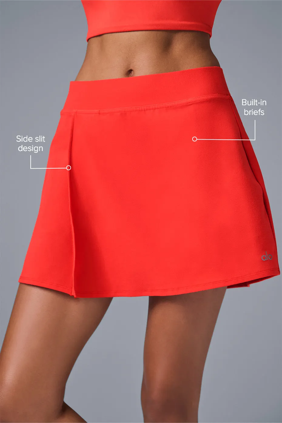 Alosoft Backspin Skirt - Red Hot Summer sold by Alo Yoga product image thumbnail 2