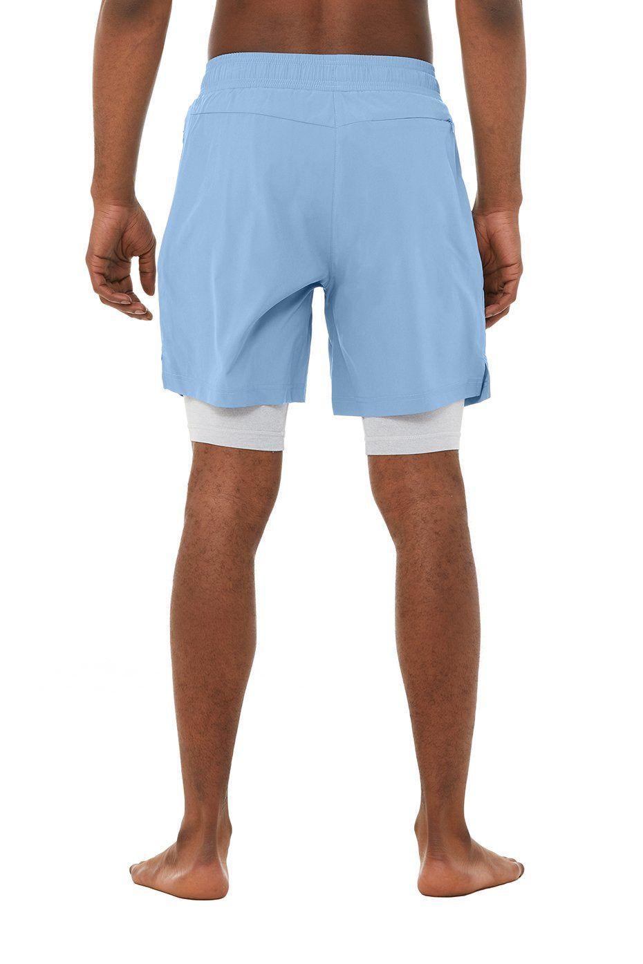7" Unity 2-In-1 Short - Toluca Blue/Athletic Heather Grey sold by Alo Yoga product image thumbnail 3