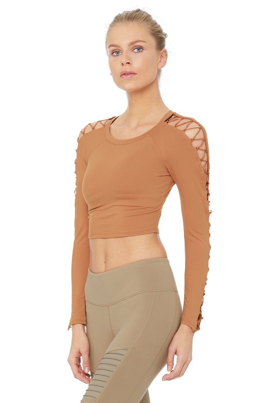 High Line Long Sleeve Top - Henna sold by Alo Yoga product image thumbnail 2