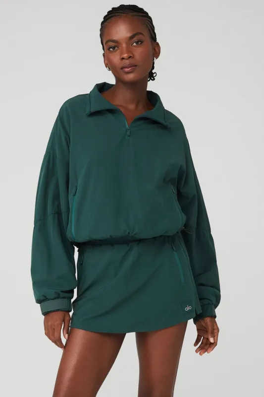 Cropped Elevation Coverup - Midnight Green sold by Alo Yoga