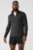 Conquer 1/4 Zip Reform Long Sleeve - Dark Heather Grey sold by Alo Yoga