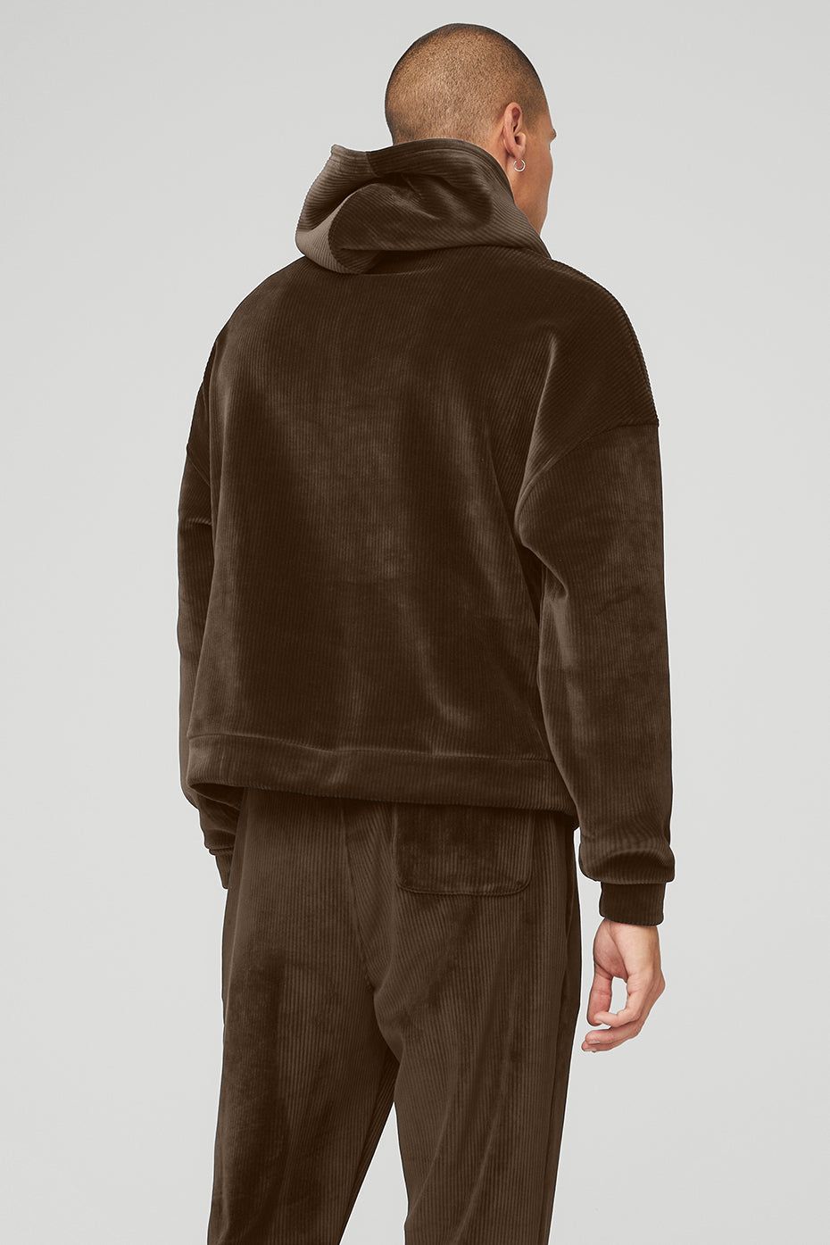 Velour Baller Hoodie - Espresso sold by Alo Yoga product image thumbnail 2