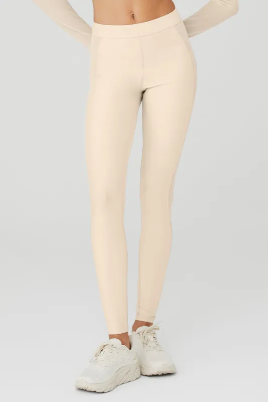 Airlift High-Waist Ballet Dream Legging - Macadamia sold by Alo Yoga
