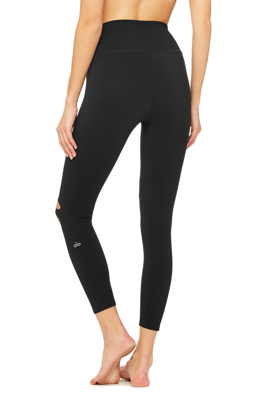 7/8 High-Waist Ripped Warrior - Black sold by Alo Yoga product image thumbnail 2