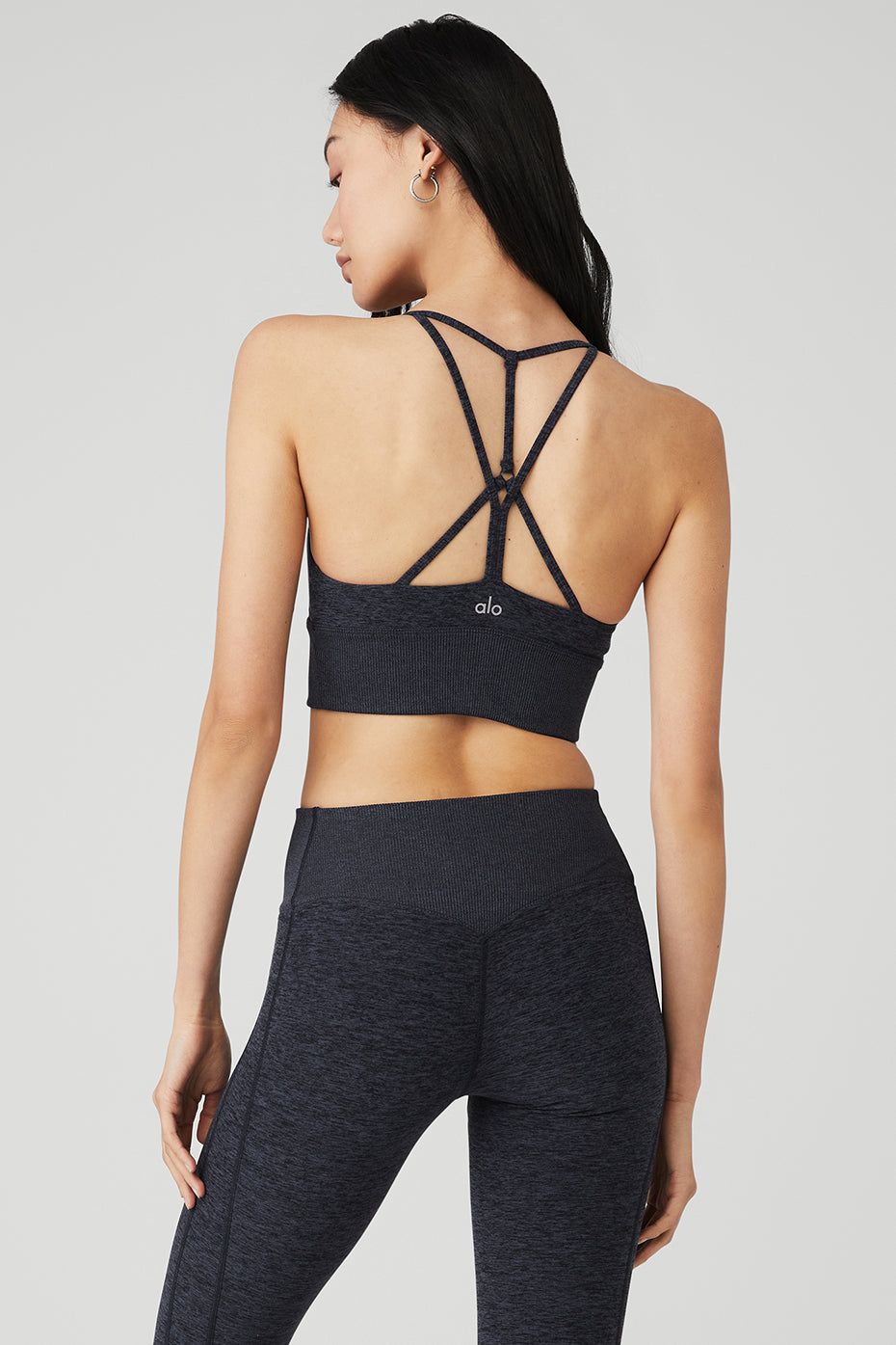 Alosoft Lavish Bra - Rich Navy Heather sold by Alo Yoga product image thumbnail 3