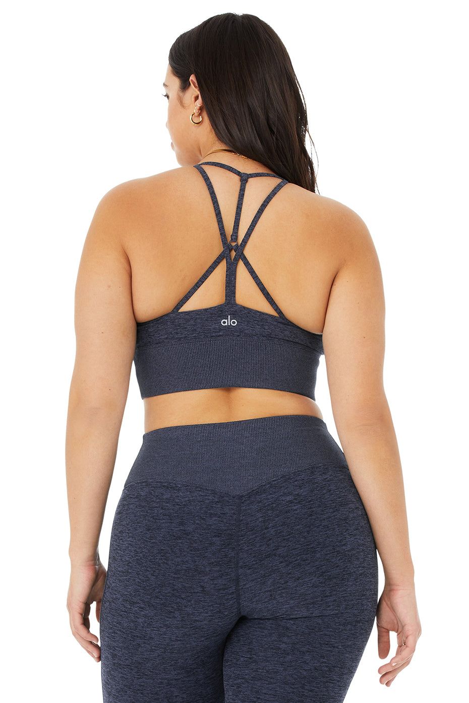 Alosoft Lavish Bra - Rich Navy Heather sold by Alo Yoga product image thumbnail 7