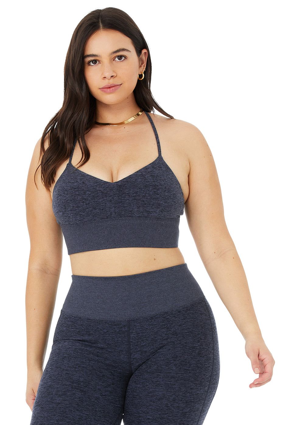 Alosoft Lavish Bra - Rich Navy Heather sold by Alo Yoga product image thumbnail 5