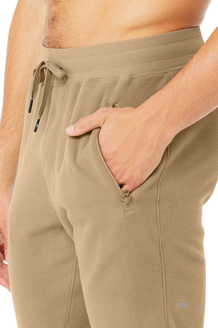 Polar Fleece Jogger - Gravel/Anthracite sold by Alo Yoga product image thumbnail 4