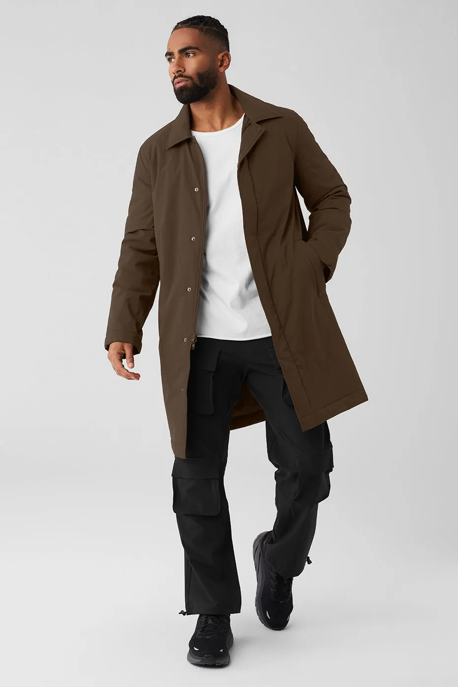 Signature Overcoat - Espresso sold by Alo Yoga