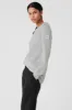 Cashmere Reform Long Sleeve - Dove Grey Heather sold by Alo Yoga