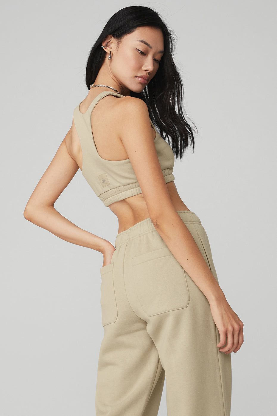 Scoop Neck Sweatshirt Bra - California Sand sold by Alo Yoga product image thumbnail 2