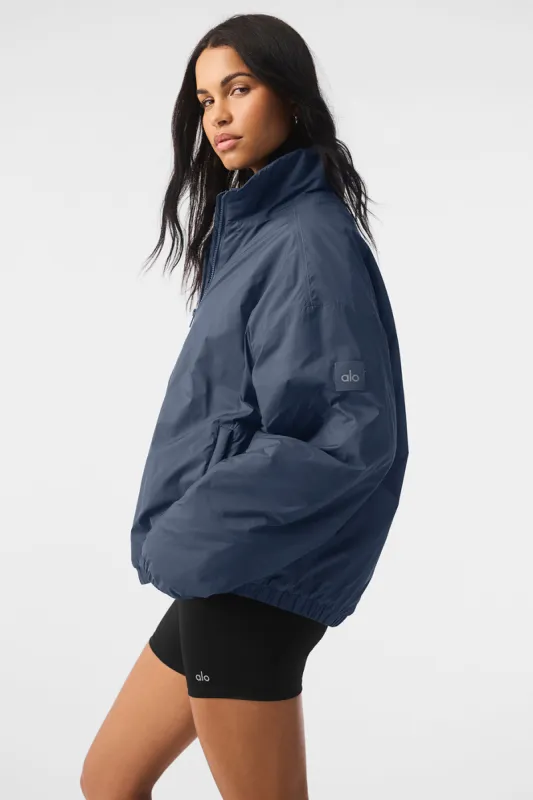 Latitude Light Weight 1/2 Zip Pullover Jacket - Bluestone | Parallel