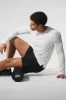 Triumph Long Sleeve Tee - White sold by Alo Yoga