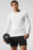 Triumph Long Sleeve Tee - White sold by Alo Yoga