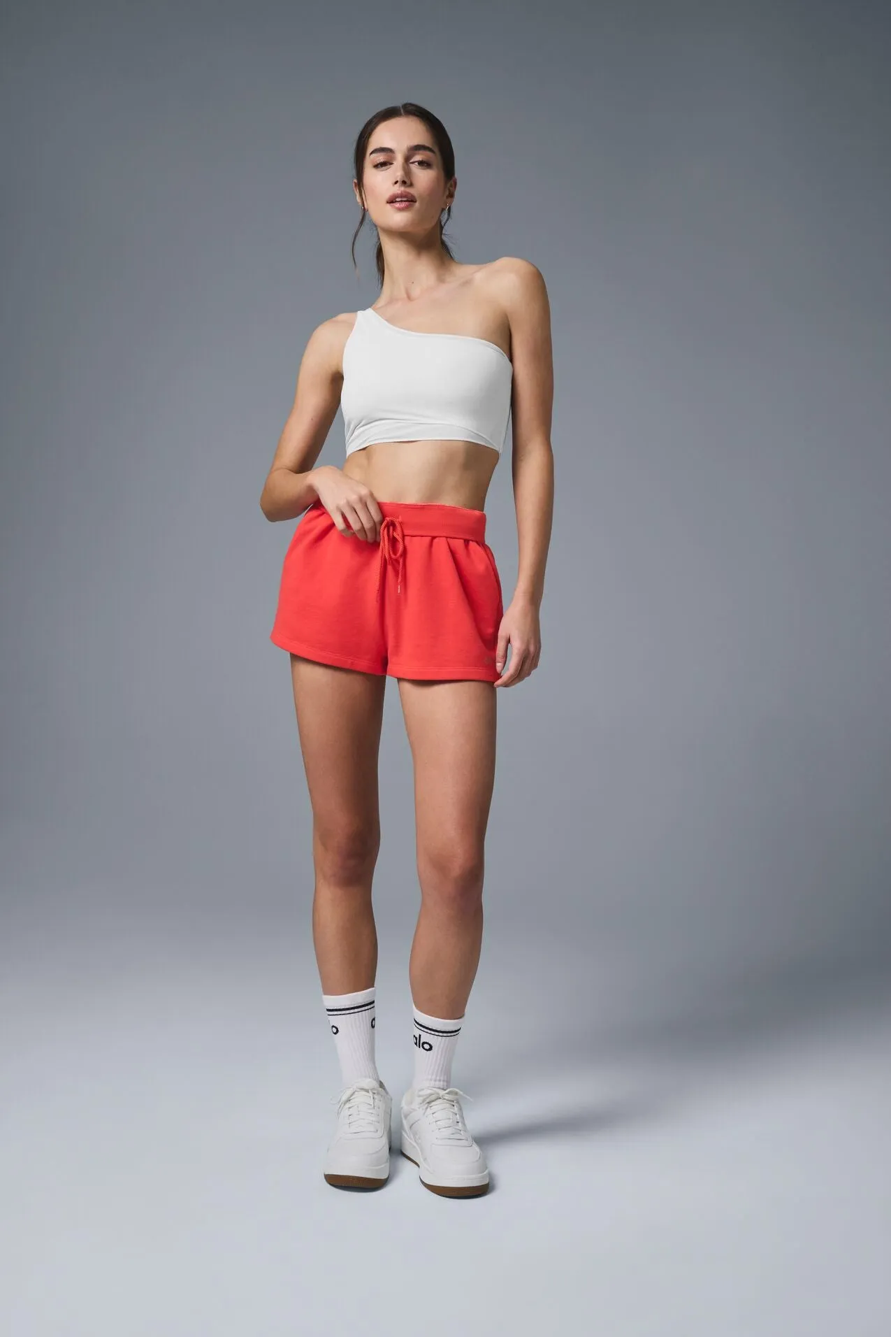 Mesh Sheer Illusion Tank - White sold by Alo Yoga product image thumbnail 4