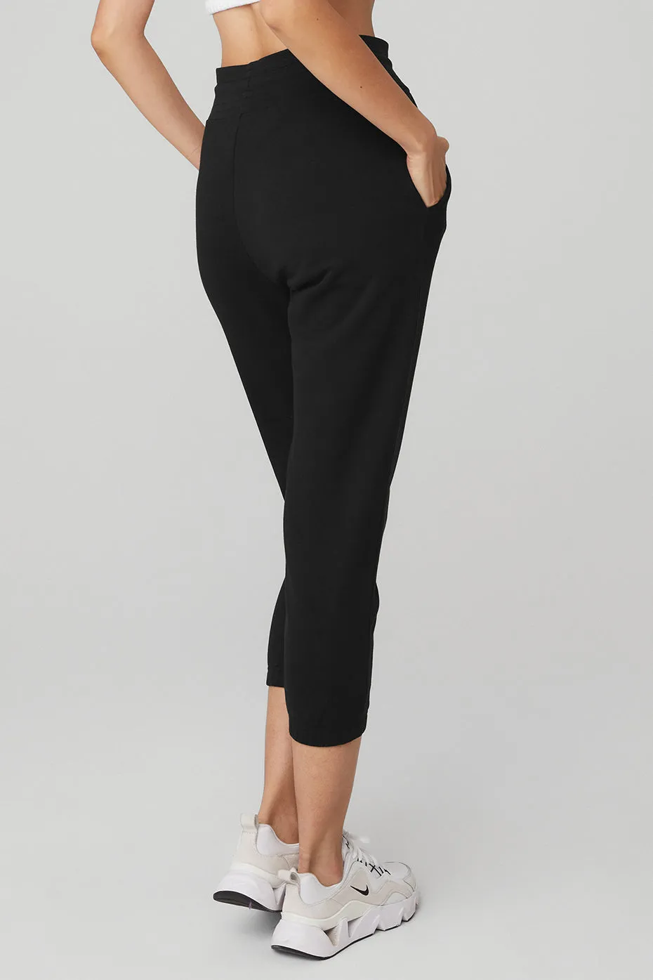 7/8 Easy Sweatpant - Black sold by Alo Yoga product image thumbnail 2