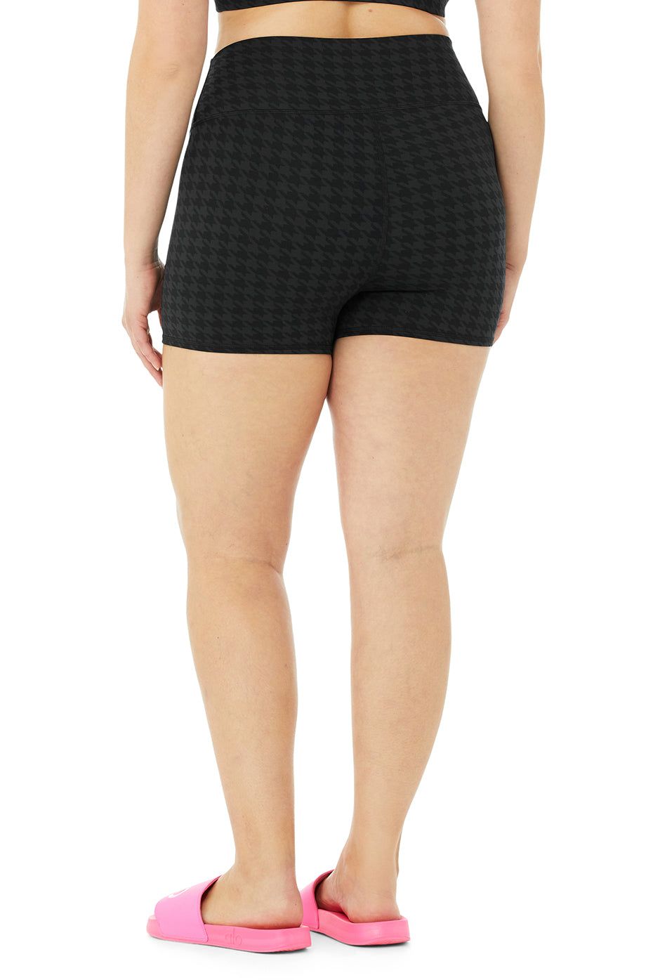 High-Waist Houndstooth Short - Black sold by Alo Yoga product image thumbnail 13