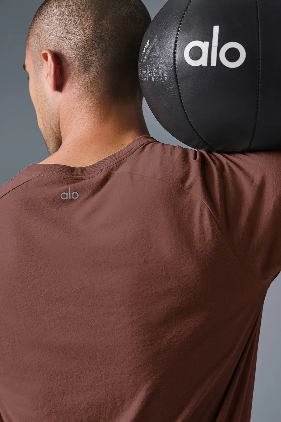 Triumph Raglan Tee - Chestnut sold by Alo Yoga product image thumbnail 5