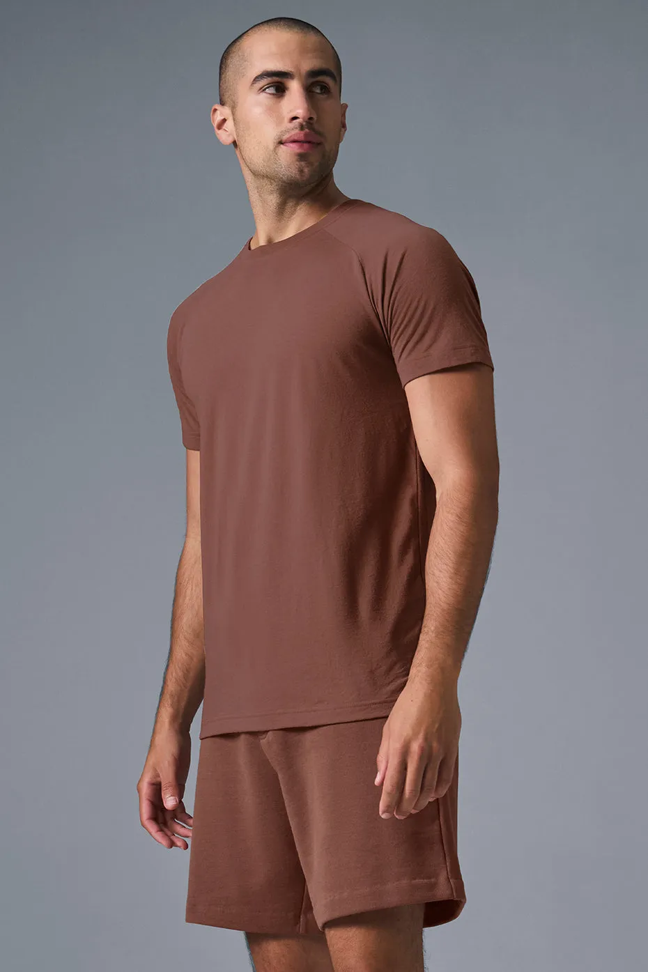 Triumph Raglan Tee - Chestnut sold by Alo Yoga product image thumbnail 3