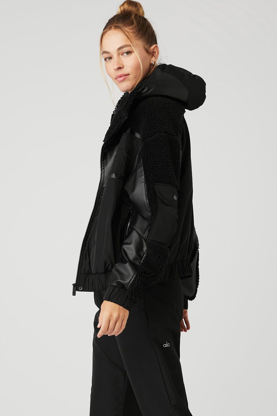 Sherpa Utility Gear Jacket - Black sold by Alo Yoga product image thumbnail 3