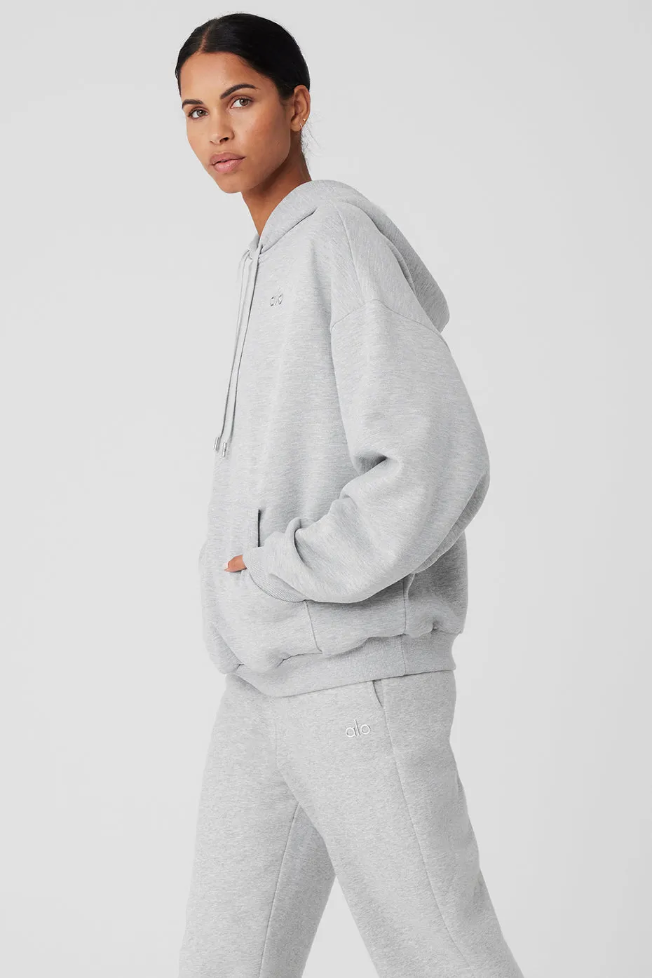 Accolade Hoodie - Athletic Heather Grey sold by Alo Yoga product image thumbnail 4